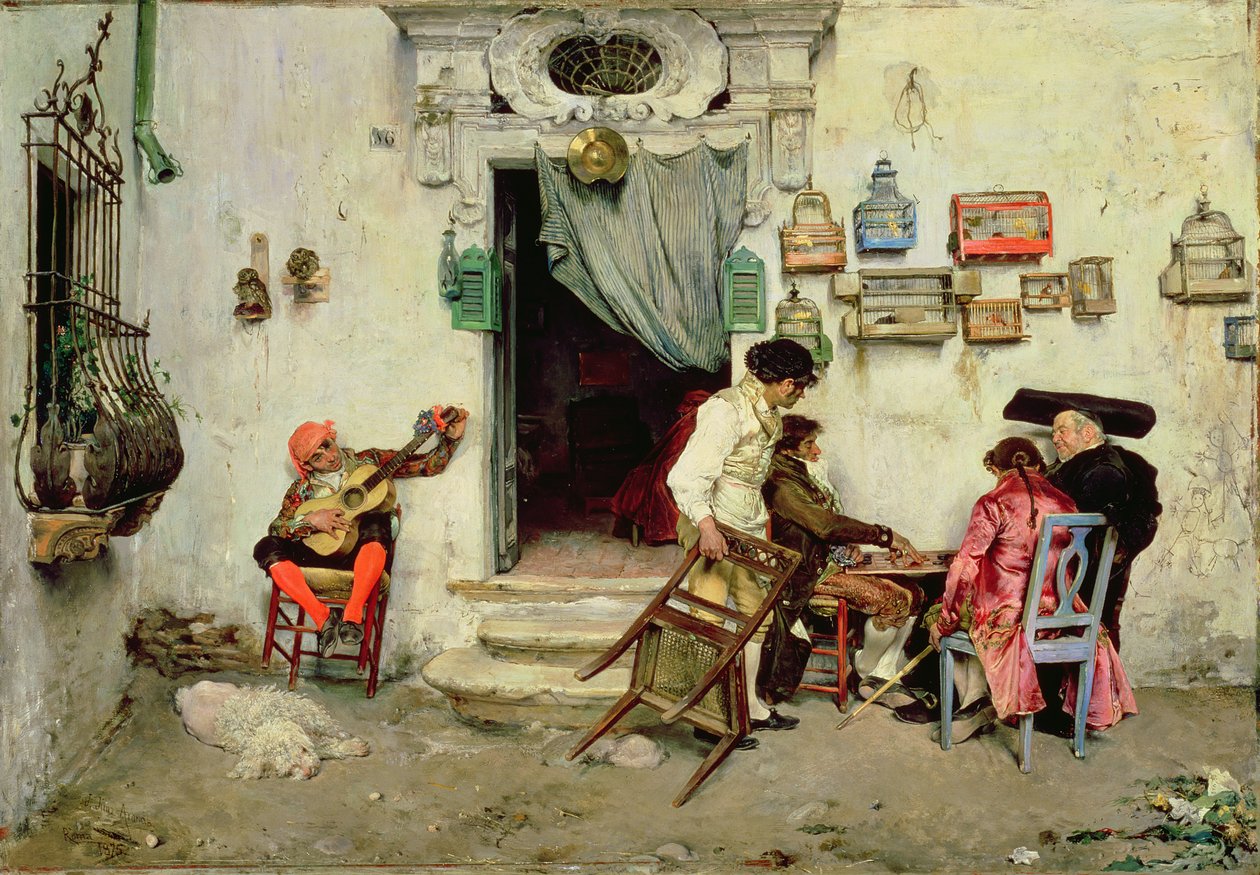 Il negozio di Figaro, 1875 da Jose Jimenes Aranda