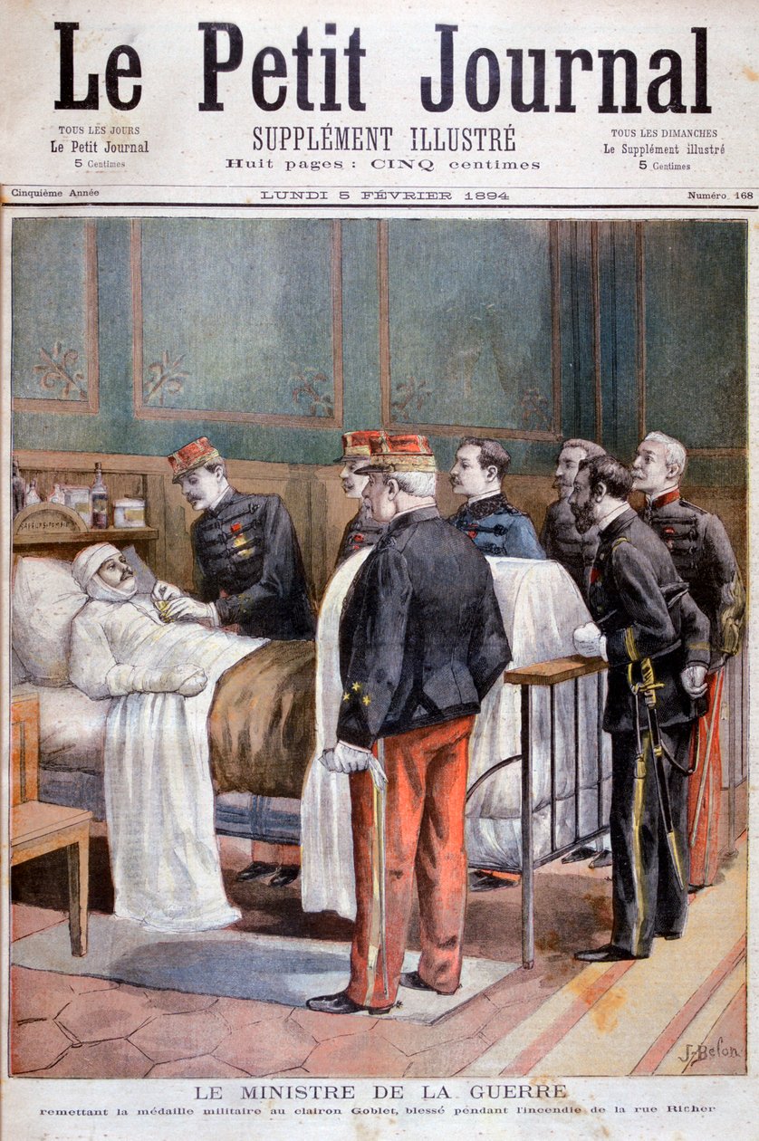 Il Ministro della Guerra francese che conferisce una decorazione militare, 1894 da Jose Belon