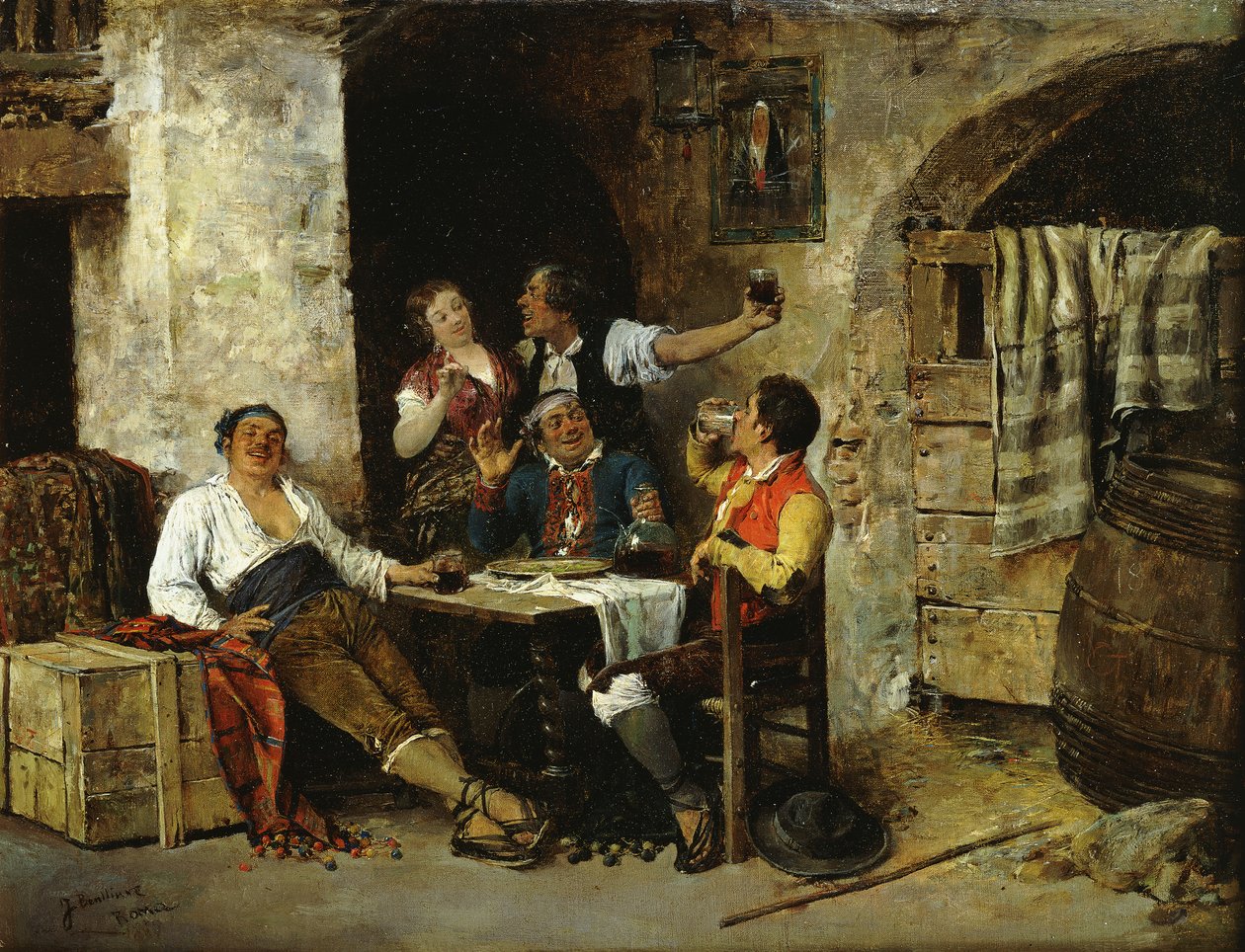 Nella taverna da Jose Benlliure y Gil