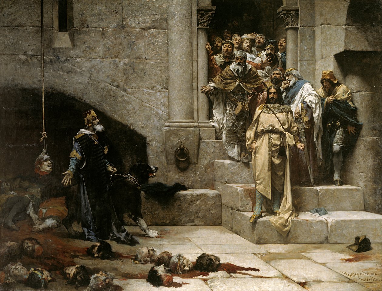 La Campana di Huesca, 1880 da Jose Casado del Alisal