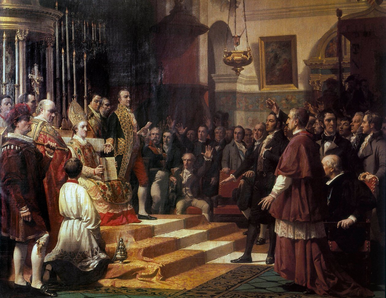 Il giuramento delle Cortes di Cadice nel 1810 da Jose Casado del Alisal