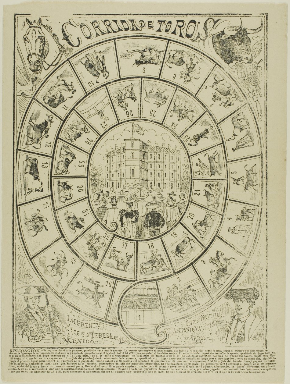 Gioco di dadi alla corrida da José Guadalupe Posada