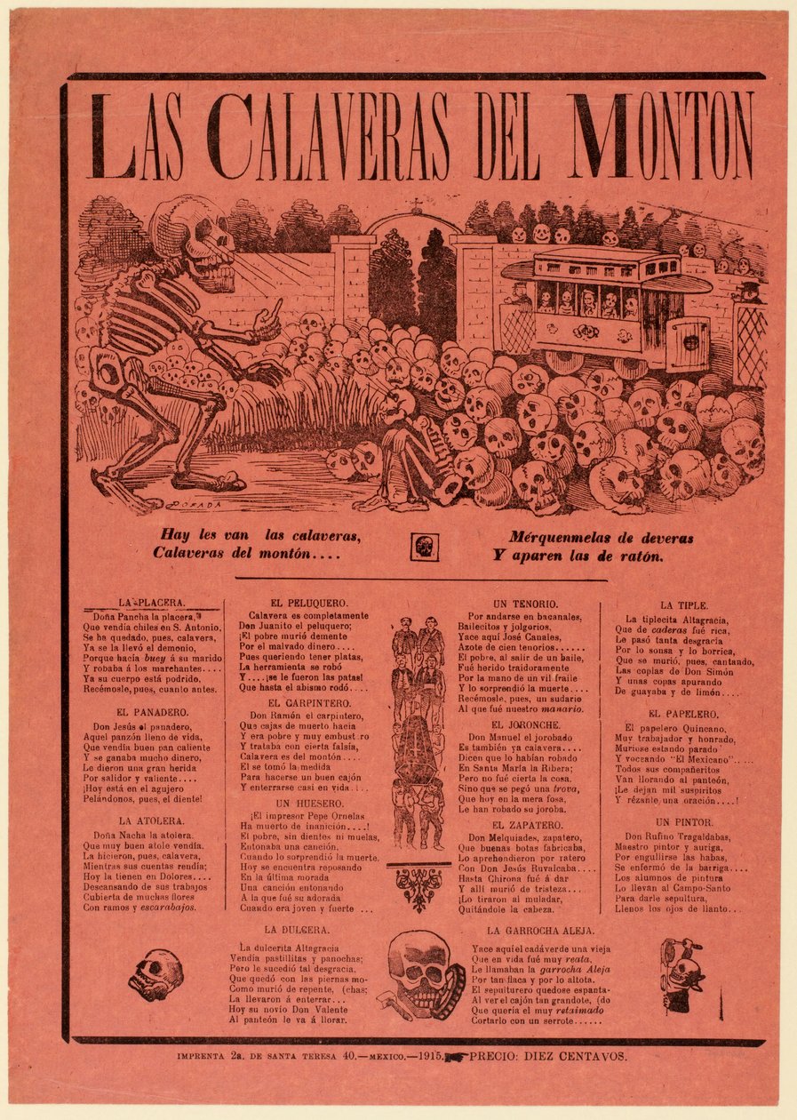 Calavera der Massen da José Guadalupe Posada