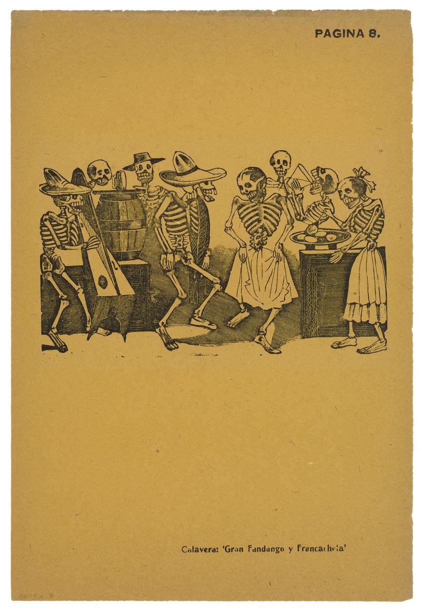 El jarabe de ultratumba, c.1910, stampato 1943 da José Guadalupe Posada