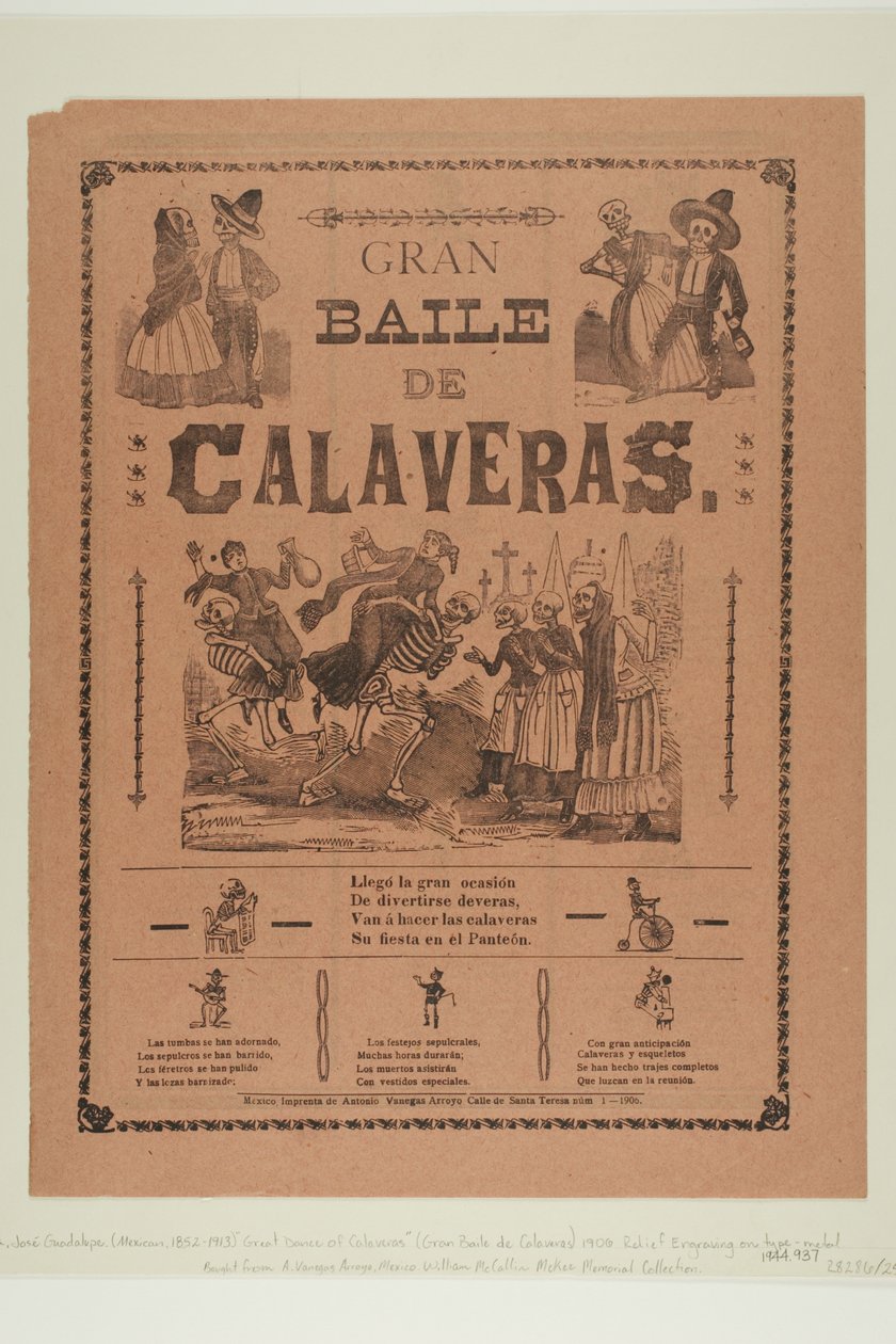 Großer Ball der Calaveras da José Guadalupe Posada