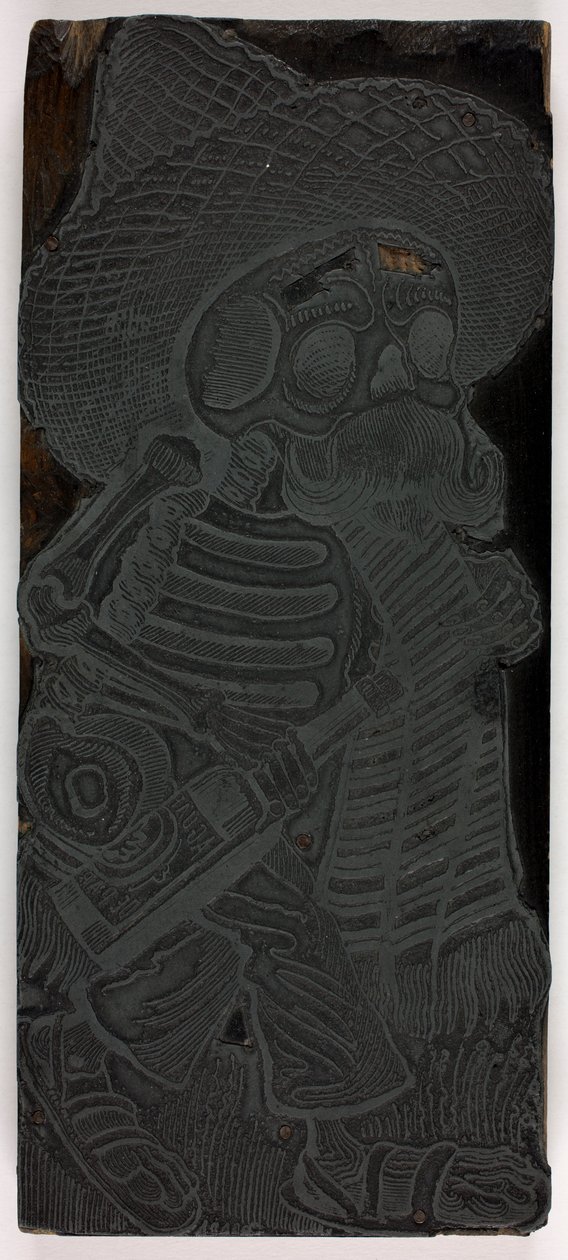 Matrice di stampa per Calavera delle masse, n. 2 da José Guadalupe Posada