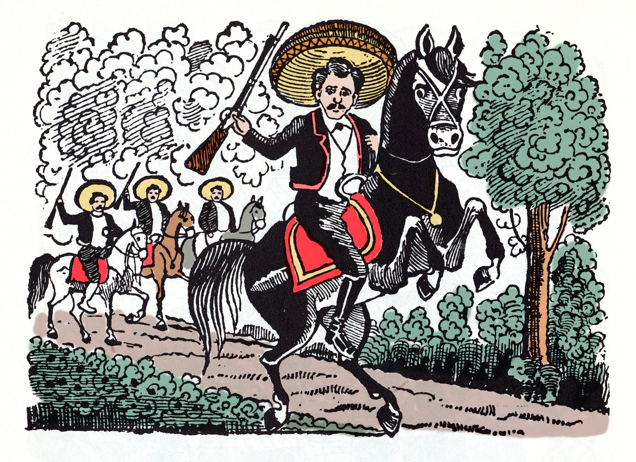 Romero Macario - La Rivoluzione Messicana (1910-1920) (xilografia di Jose Guadalupe Posada) da José Guadalupe Posada