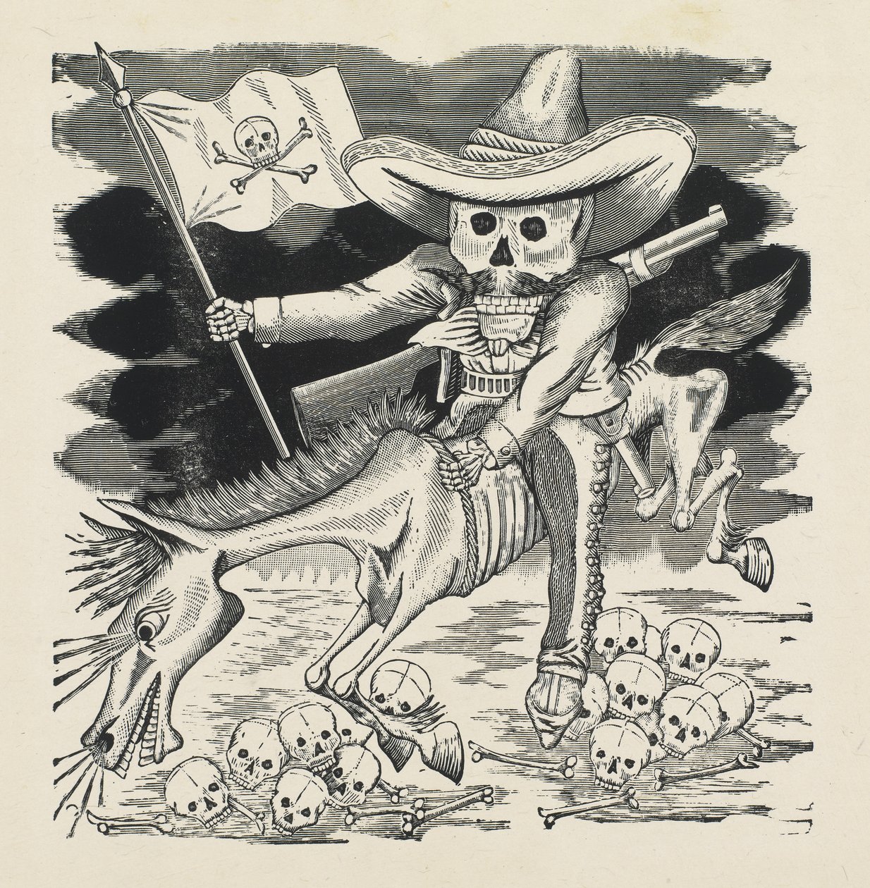 Il grande teschio di Emiliano Zapata da José Guadalupe Posada
