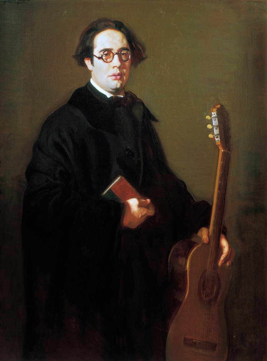 Ritratto di Andres Segovia da Jose Maria Lopez Mezquita