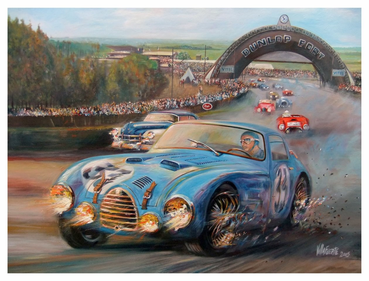 Juan Manuel Fangio a Le Mans 1950 Gordini Tipo 18S da Jose Maria Villafuerte