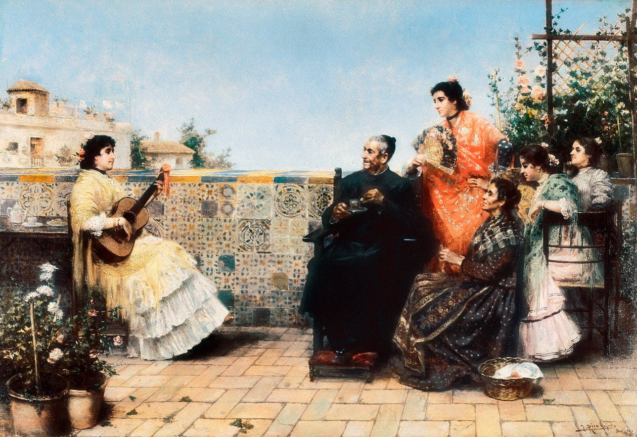 La visita del curato (inizio XX secolo) da Jose Rico y Cejudo