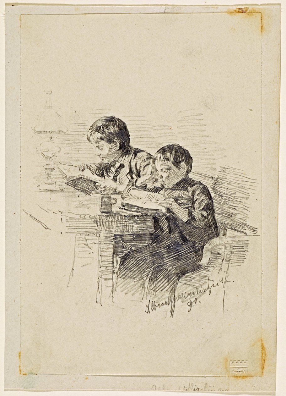 Ragazzi che leggono da Josef Albrechtskirchinger