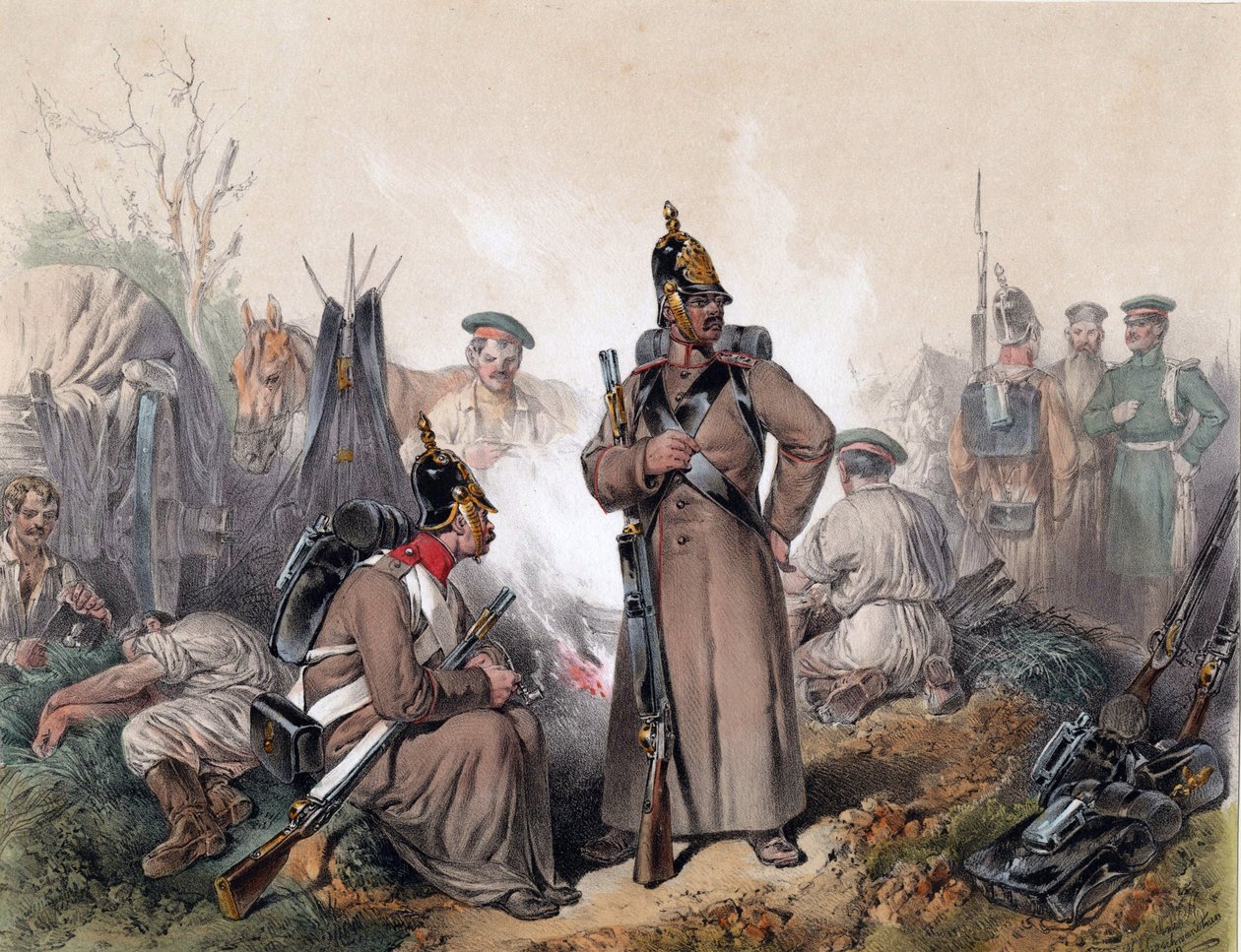 Una scena della guerra d