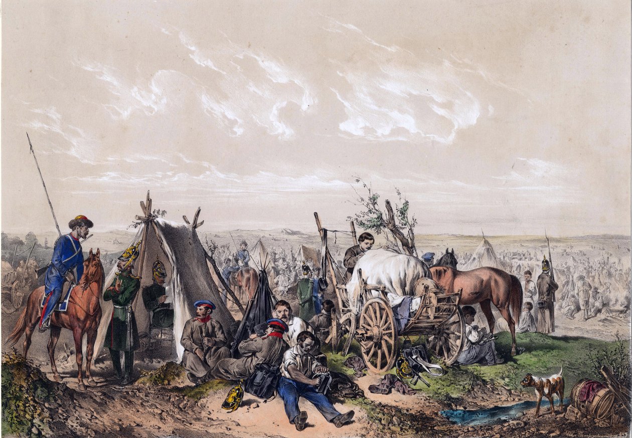 Una scena della guerra d