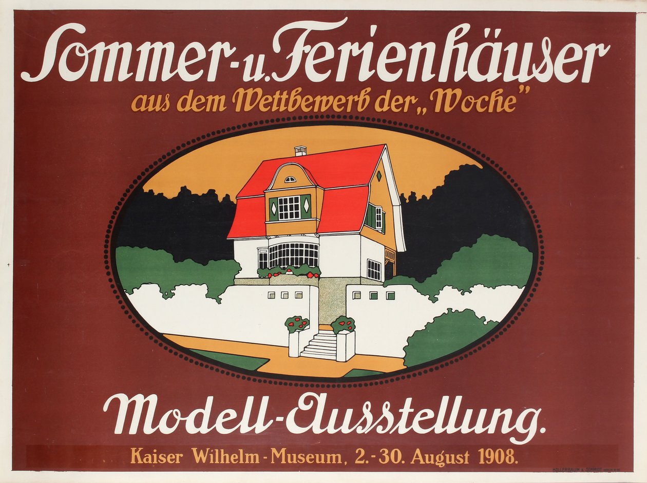Case estive e di vacanza, 1908 da Josef Bichlmeier