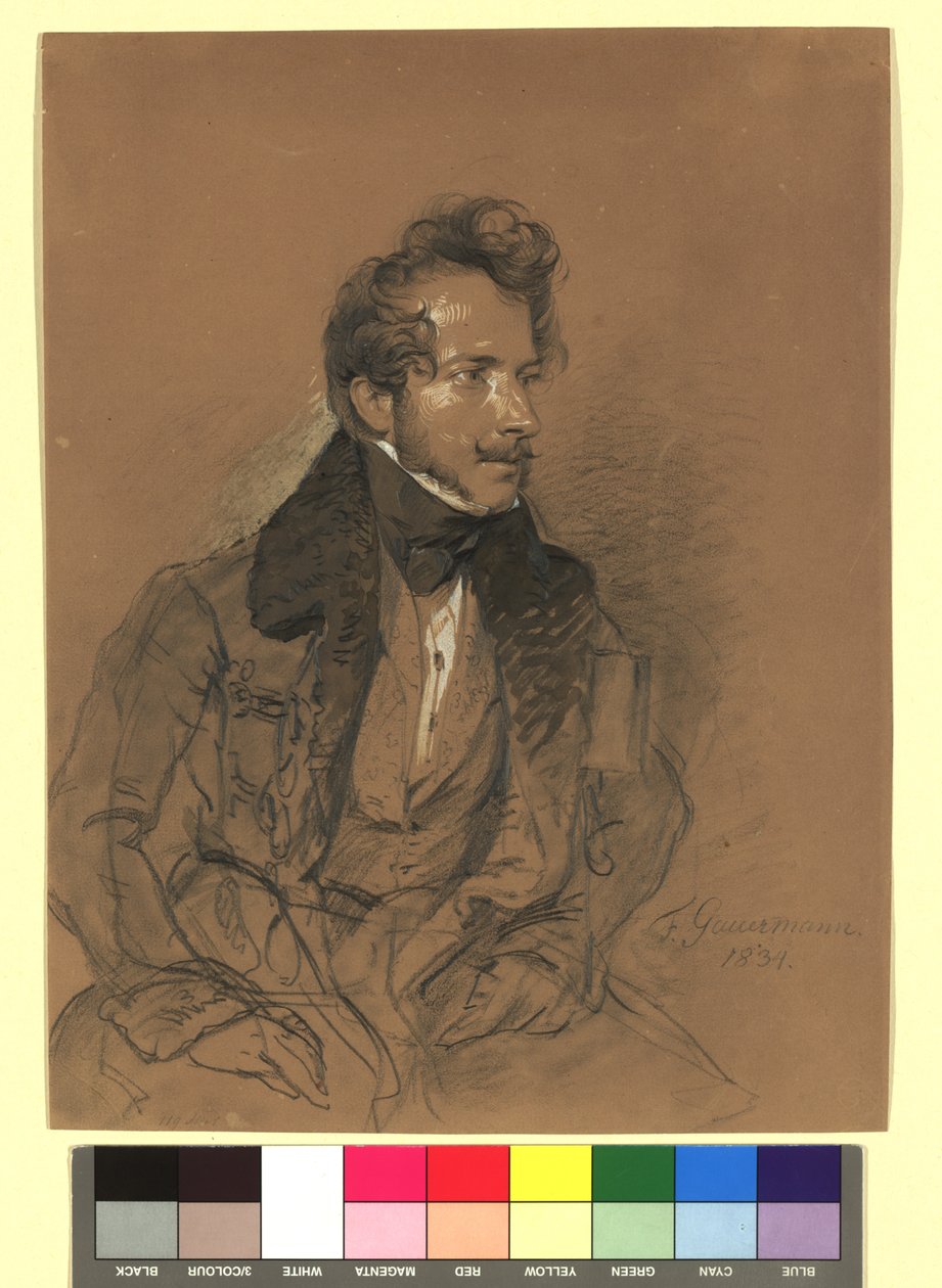 Friedrich Gauermann (1807-1862), pittore, grafico da Josef Danhauser