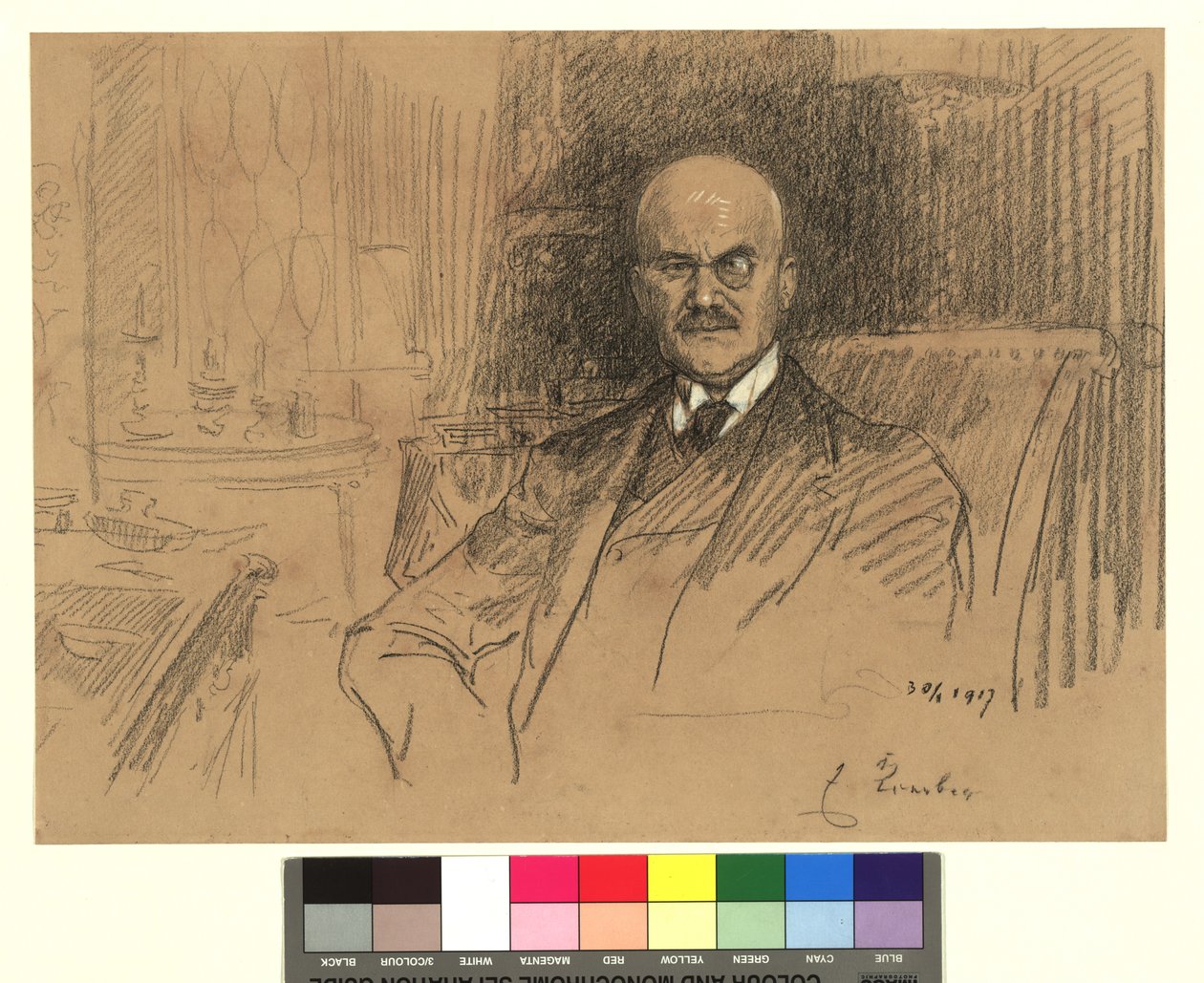 Ritratto di Ernest von Koerber, uomo di Stato da Josef Engelhart