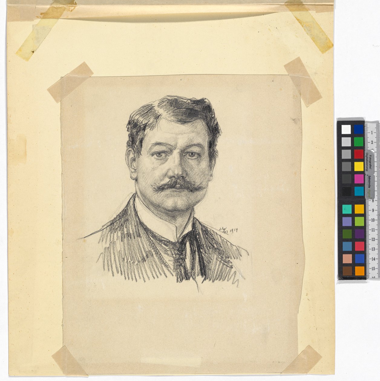 Autoritratto Josef Engelhart 1914 da Josef Engelhart