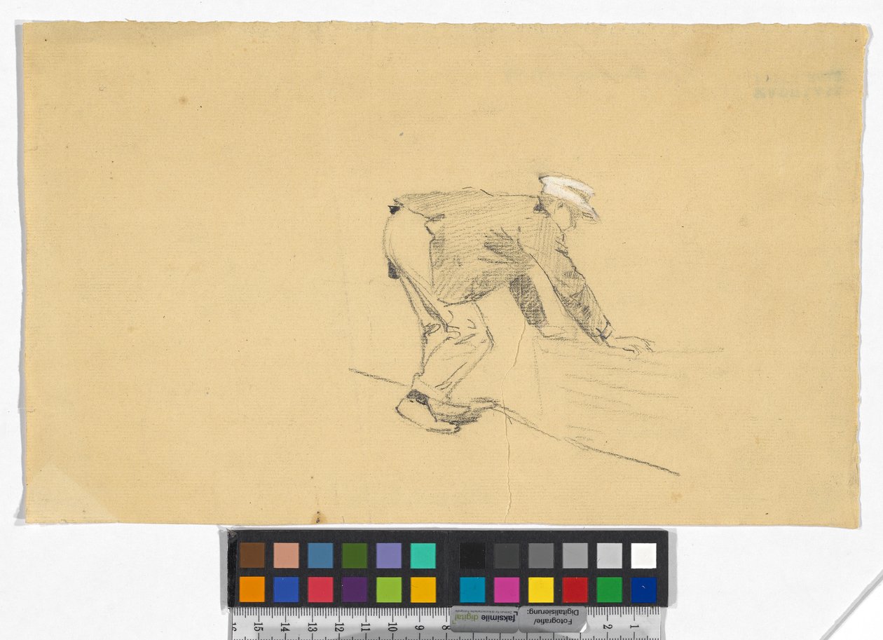 Studie eines Mannes mit Boot da Josef Engelhart