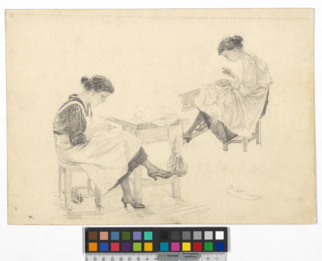 Studi di sarte da Josef Engelhart