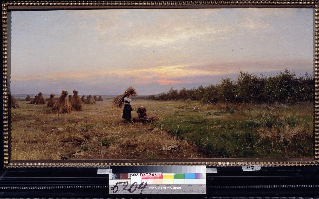 Mietitura nella luce della sera da Josef Evstafievich Krachkovsky
