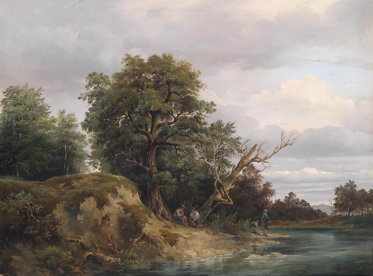 Tedesco: Pescatore al fiume da Josef Feid