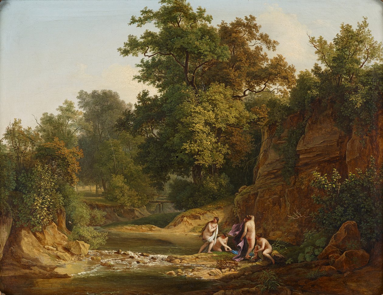 Paesaggio con bagnanti da Josef Feid