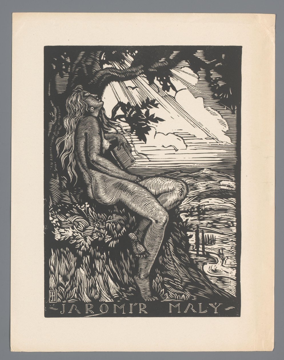 Ex libris di Jaromír Malý da Josef Hodek
