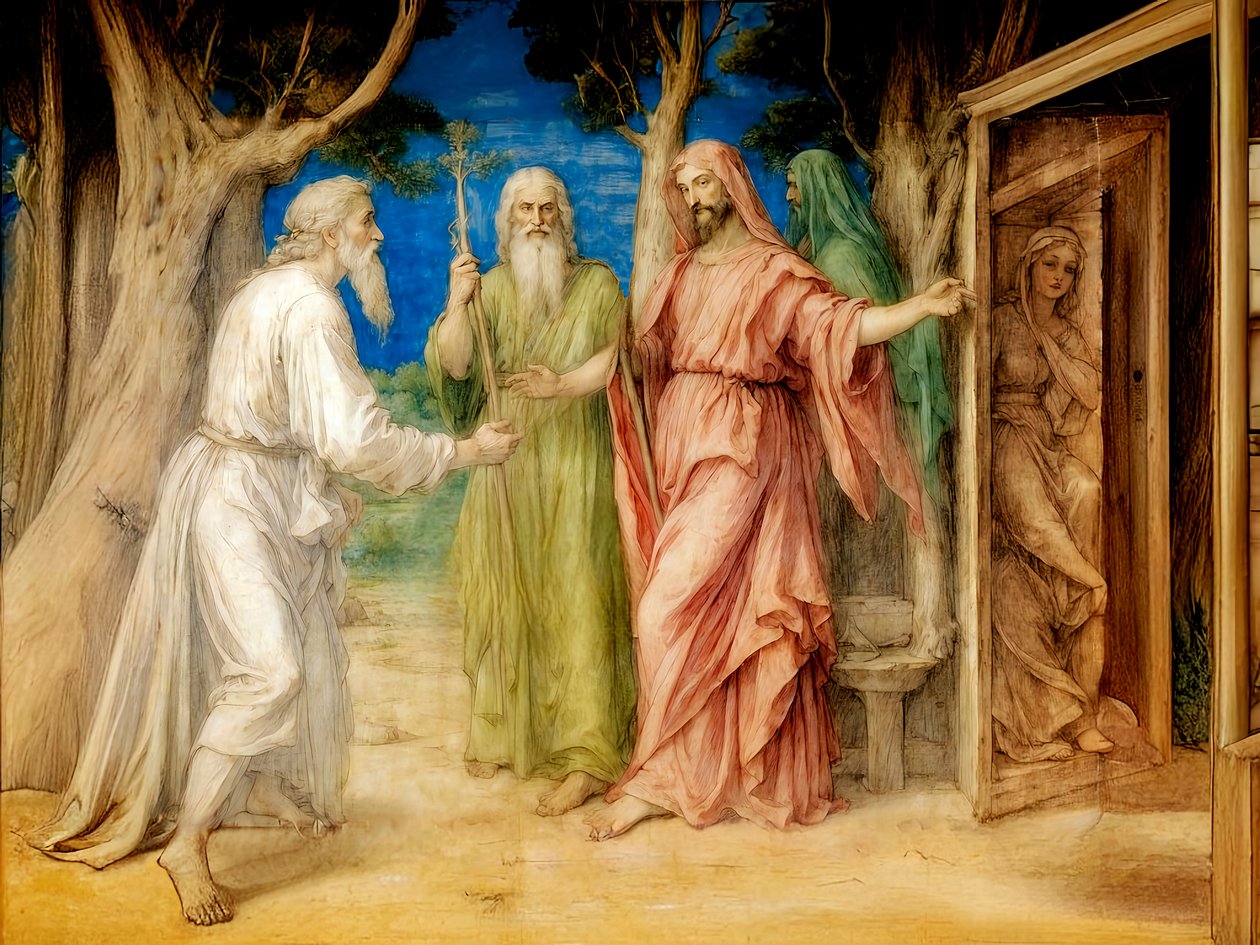 I tre visitatori di Abramo da Josef Johann Michel