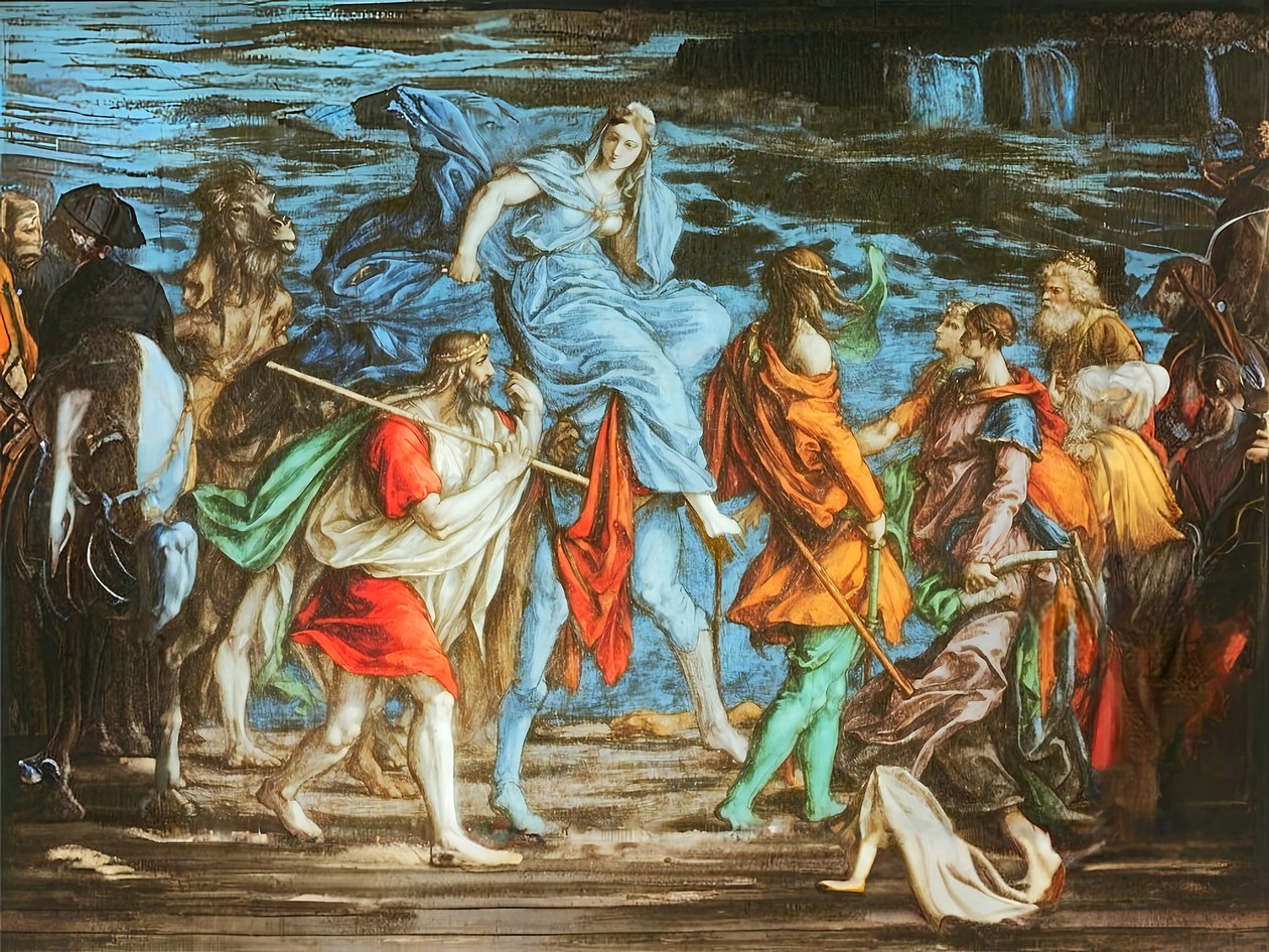 Isacco e Rebecca si incontrano da Josef Johann Michel