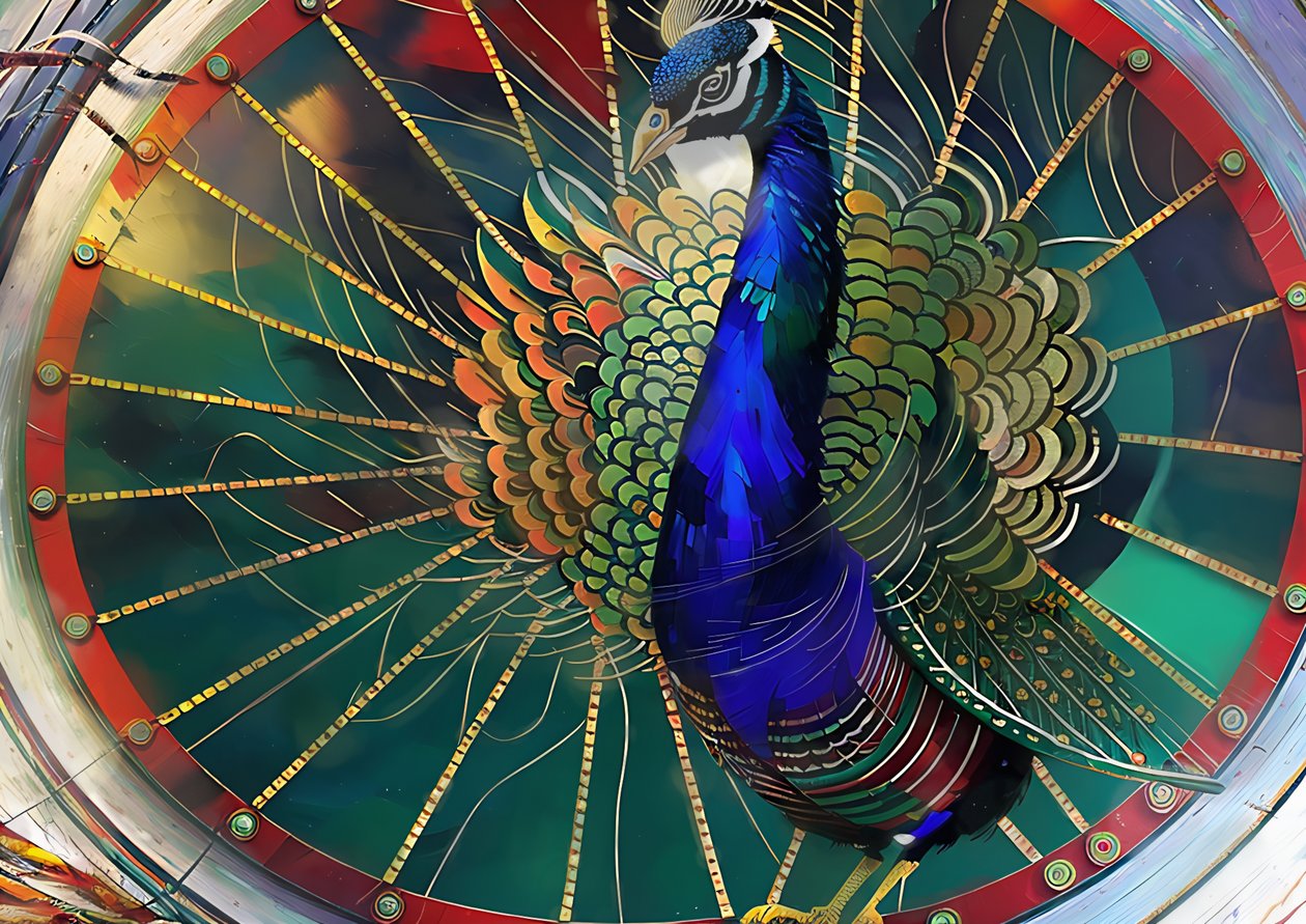 Animali: pavone 3 da Josef Johann Michel