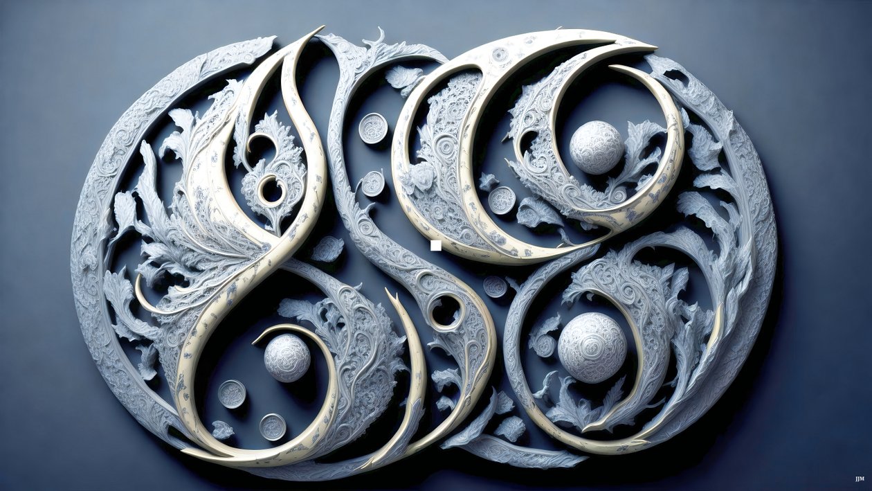 encausto concetto Feng Shui di YIN E YANG _03 da Josef Johann Michel
