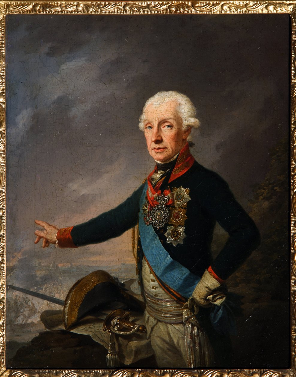 Ritratto del maresciallo generale principe Alessandro Suvorov da Josef Kreuzinger