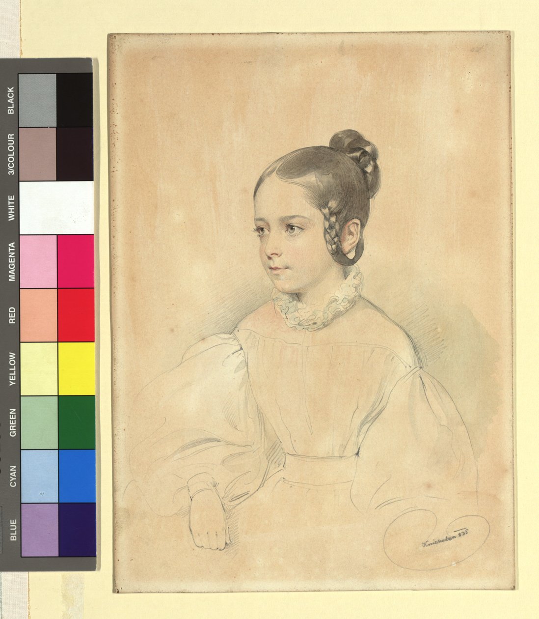 Emilie Kriehuber, figlia di Josef Kriehuber (?) da Josef Kriehuber