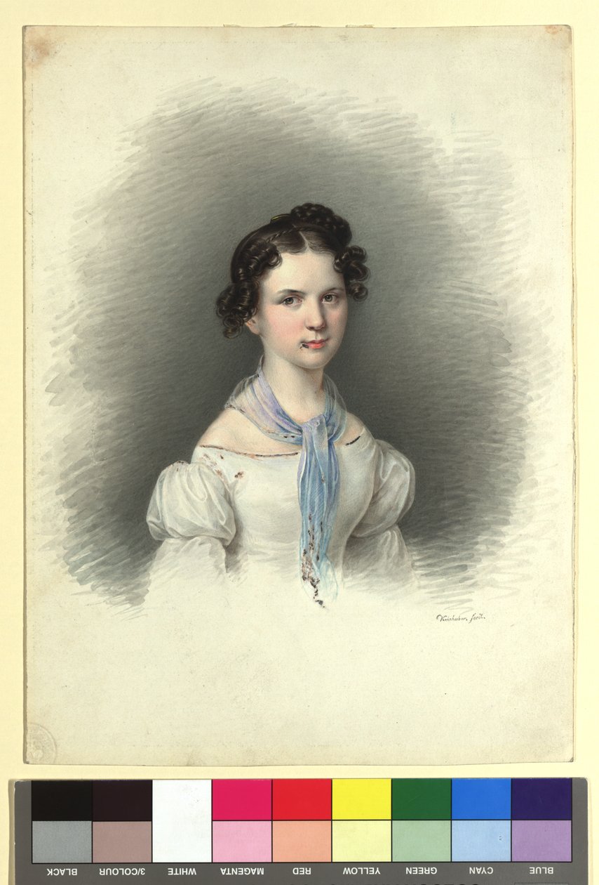 Signorina Trentsensky (2ª sorella di Mathias) da Josef Kriehuber
