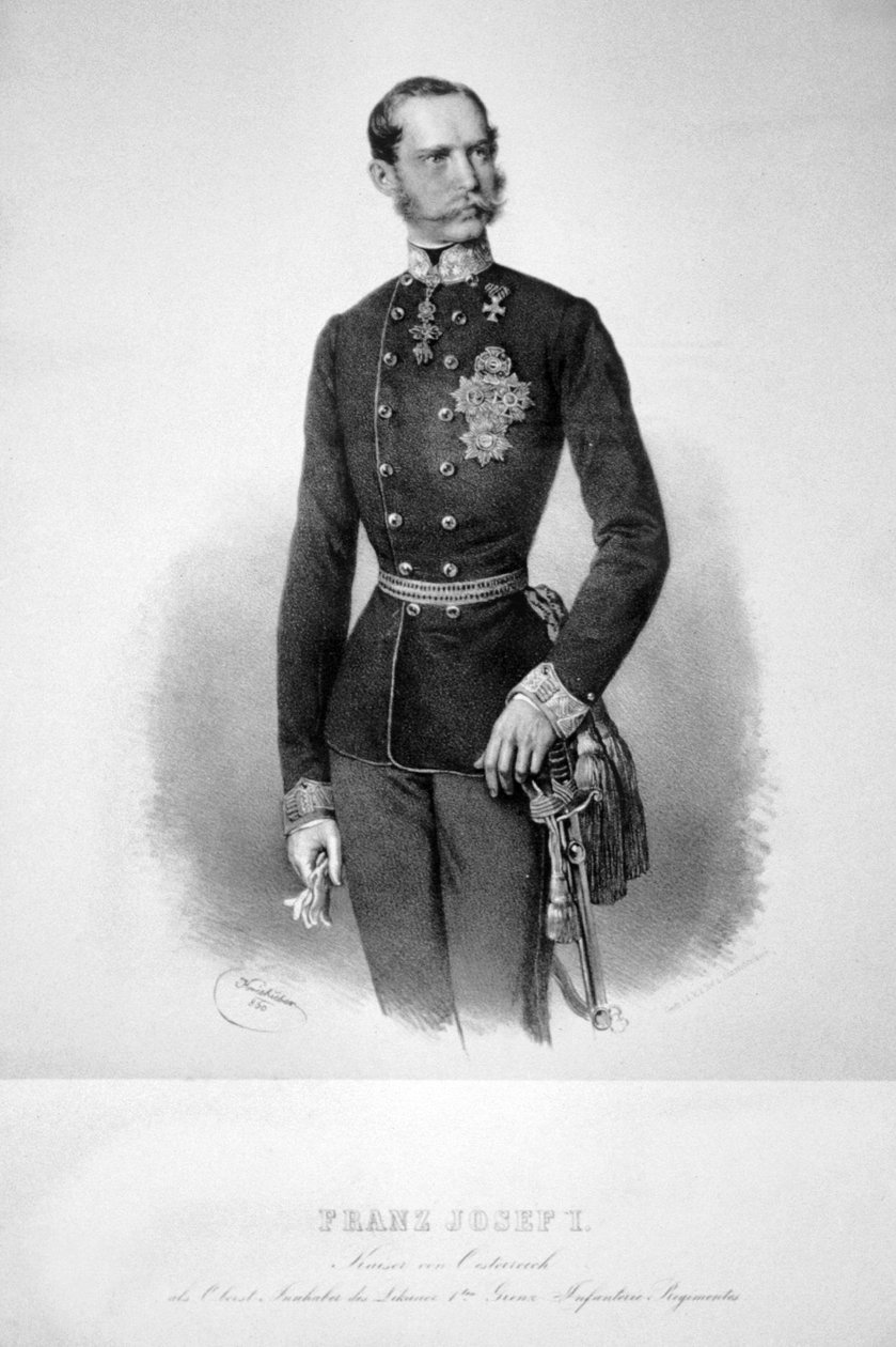 Francesco Giuseppe I 1860 Litografia 01 da Josef Kriehuber