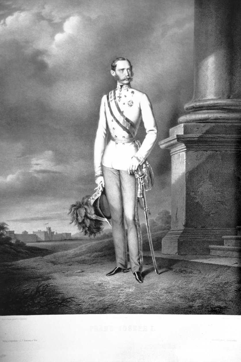 Francesco Giuseppe I. Kriehuber ca. 1860 Litografia da Josef Kriehuber