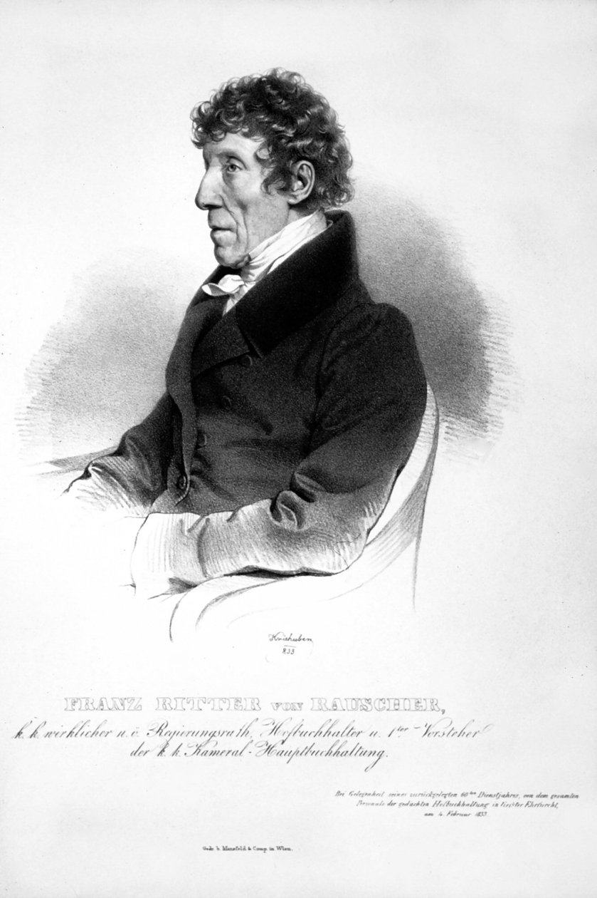 Franz Seraph Rauscher Litho da Josef Kriehuber