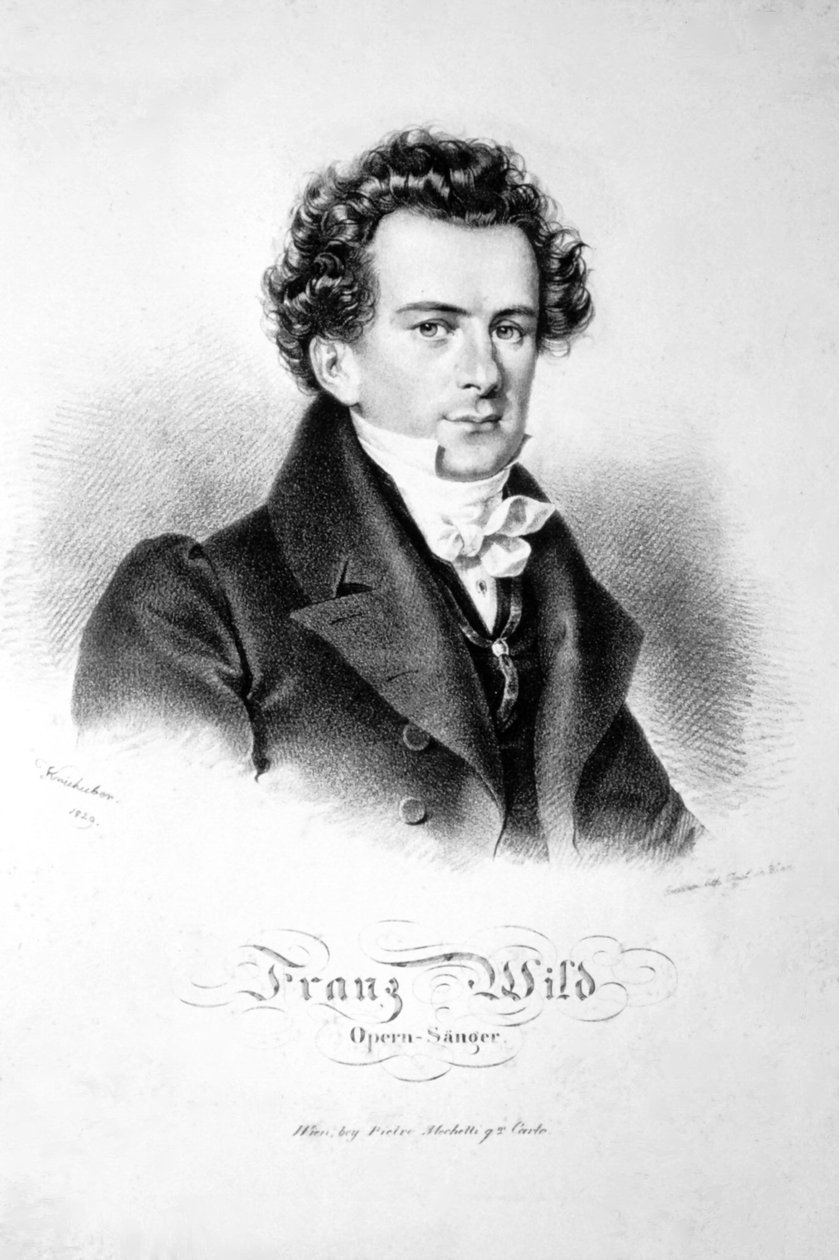 Franz Wild 1829 Litografia da Josef Kriehuber
