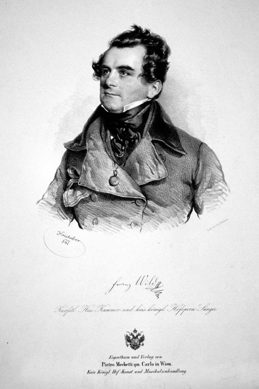 Franz Wild 1841 Litografia da Josef Kriehuber