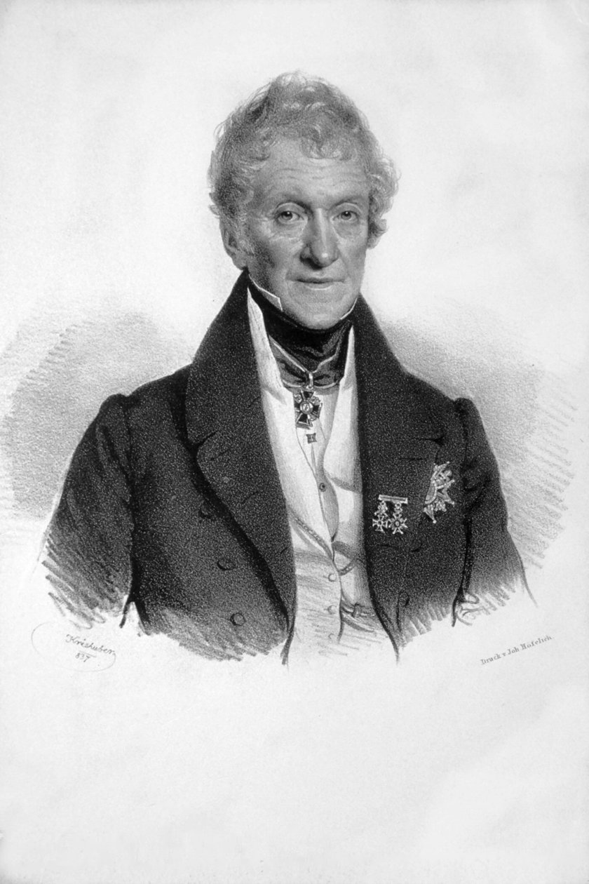 Franz Xaver Ottenfels-Gschwind Litografia da Josef Kriehuber