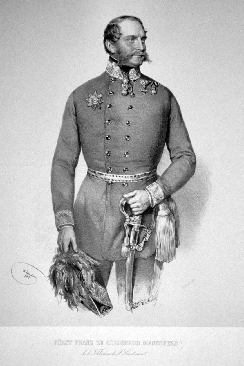 Franz de Paula Colloredo-Mansfeld Litho 3 da Josef Kriehuber