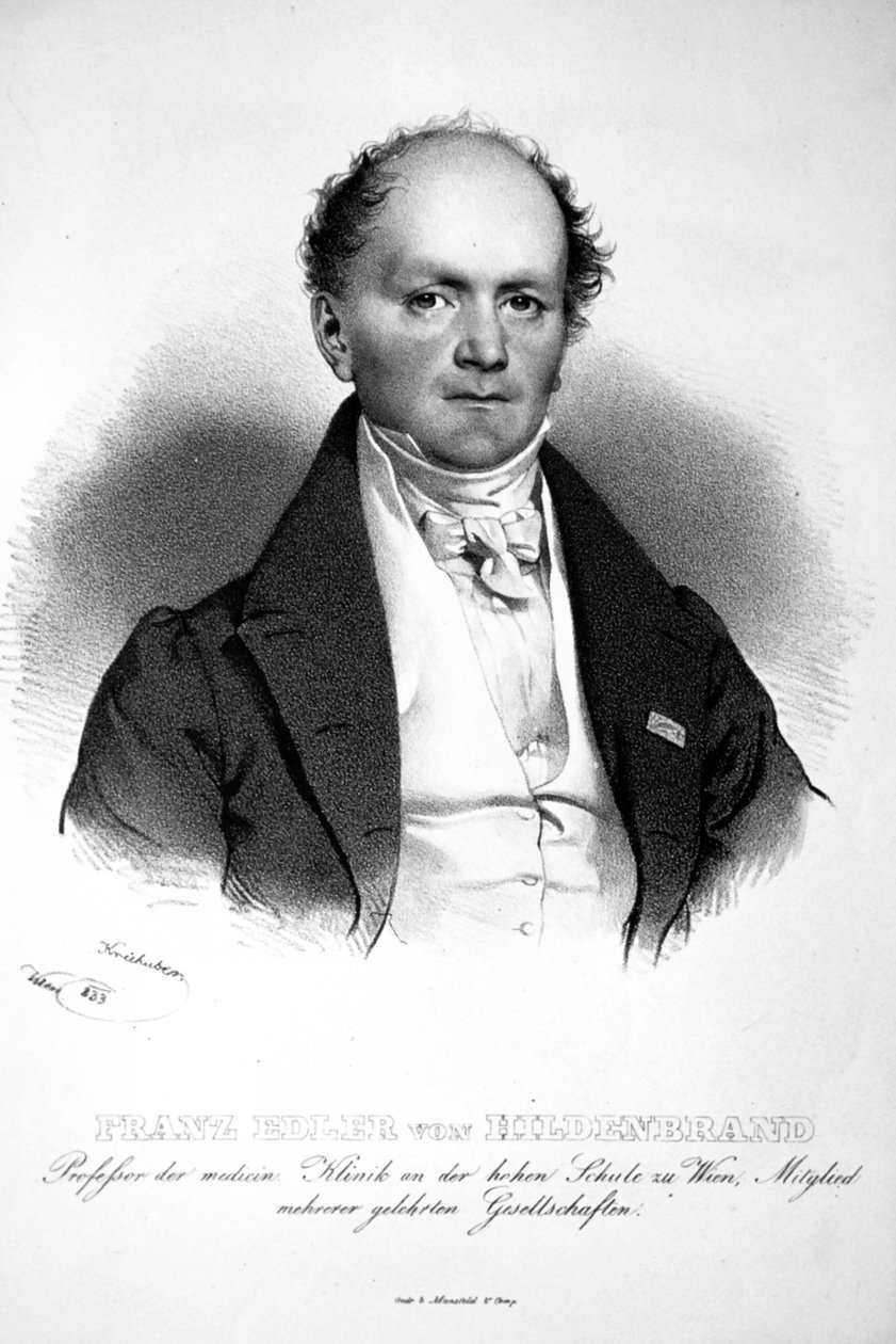 Litografia Franz von Hildenbrand da Josef Kriehuber