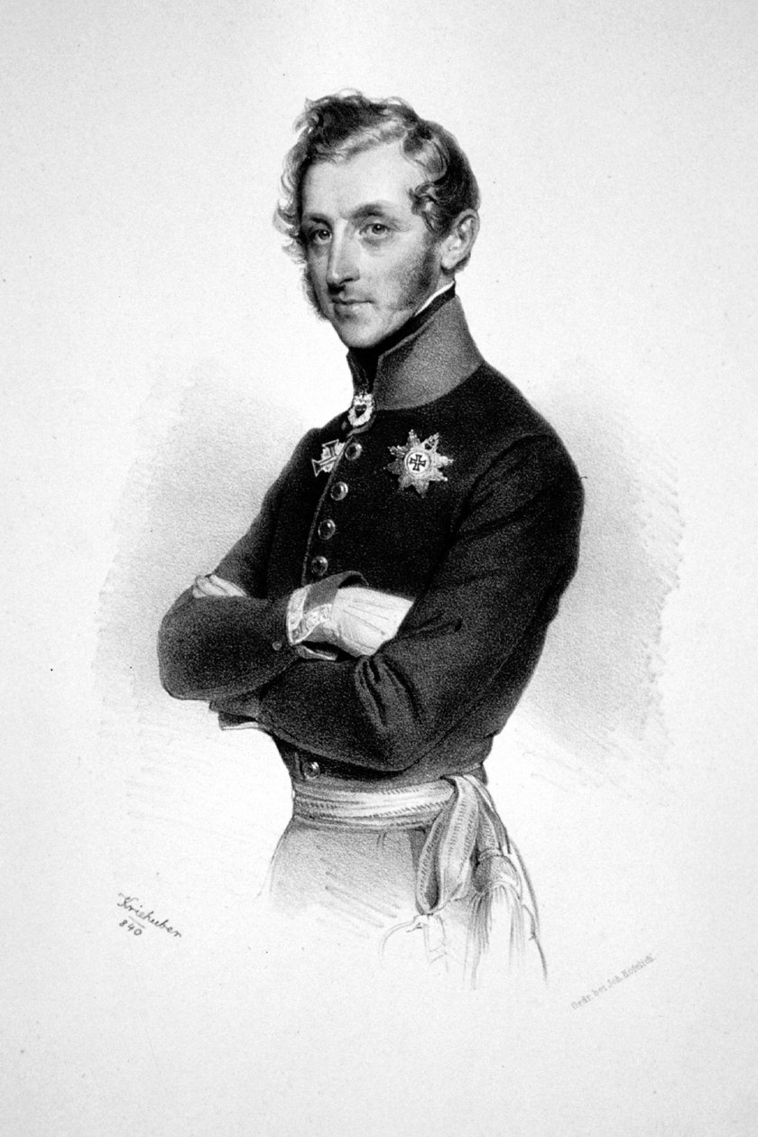 Friedrich Hannibal Thurn-Taxis Litho da Josef Kriehuber