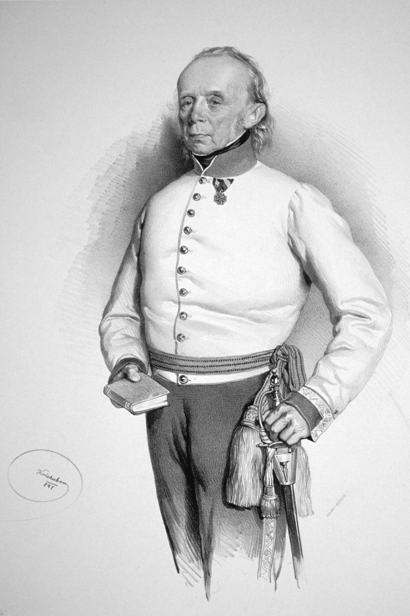Litografia Friedrich Hochenegg da Josef Kriehuber