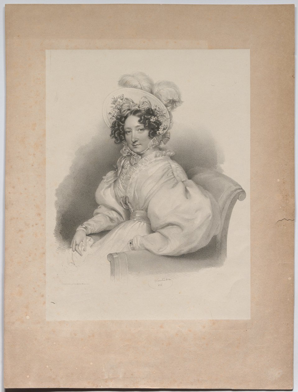 Gabrielle Auersperg, nata Lobkowitz da Josef Kriehuber