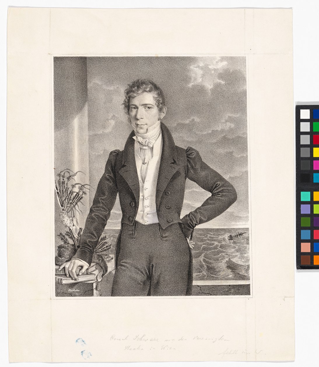 Johann Georg Schwarz (1800-1867, commerciante di tabacchi) da Josef Kriehuber