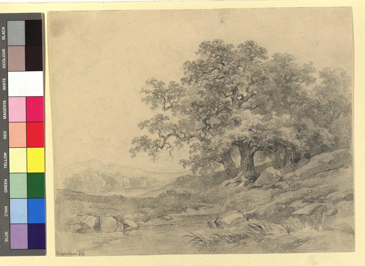 Studio paesaggistico da Josef Kriehuber