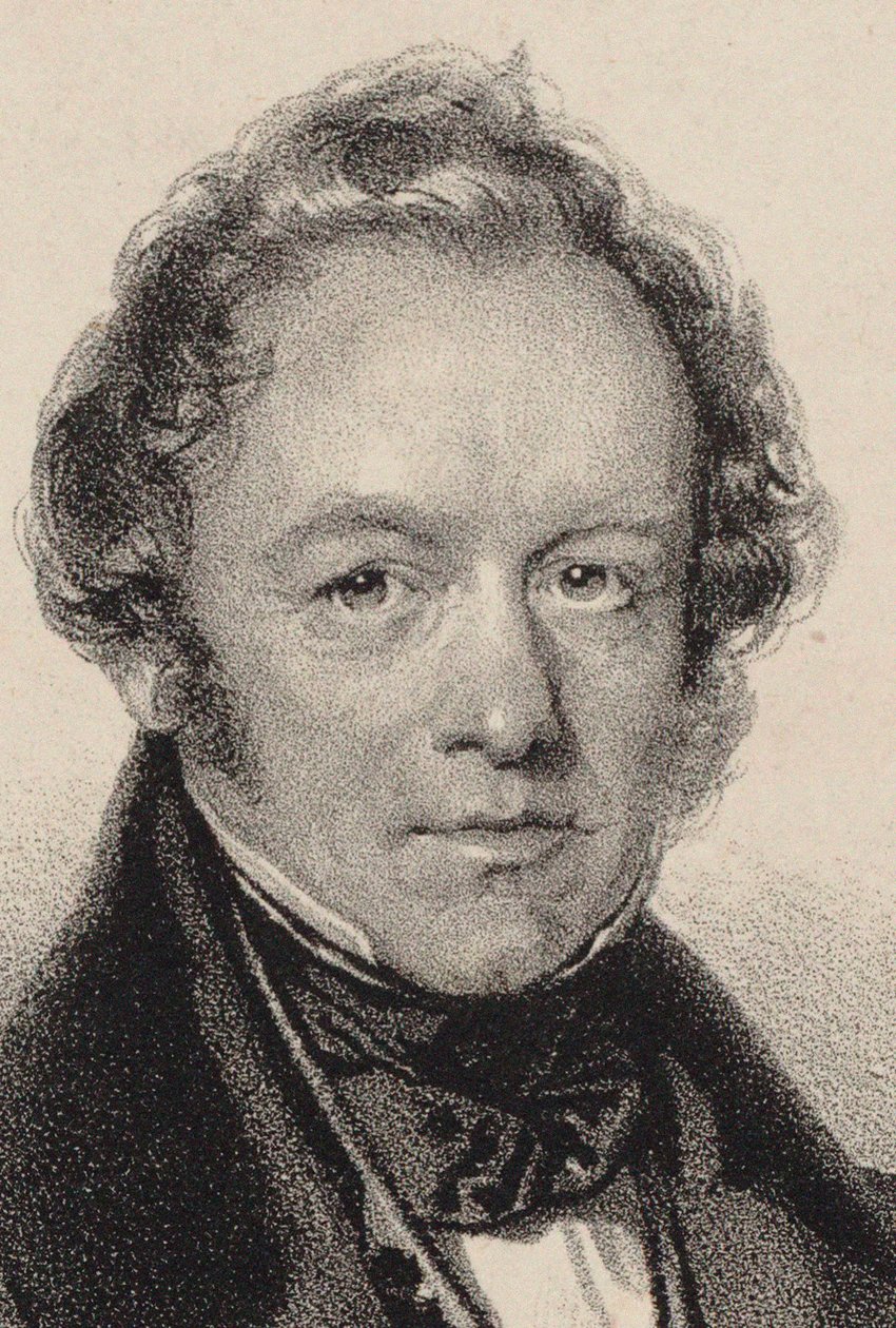 Ritratto del compositore Peter Joseph von Lindpaintner 1791-1856, c. 1830 da Josef Kriehuber