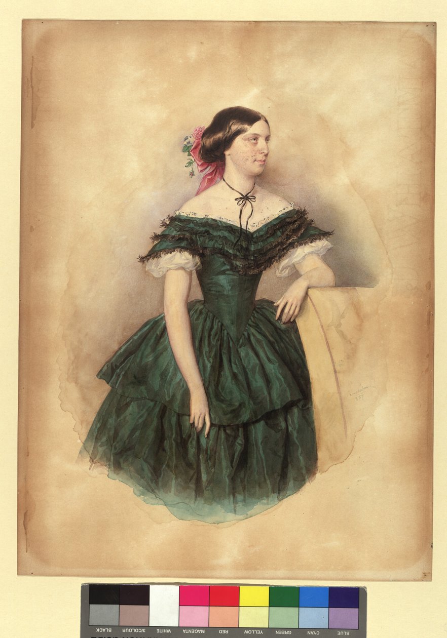 Violetta von Schmerling, sposata Bienerth da Josef Kriehuber